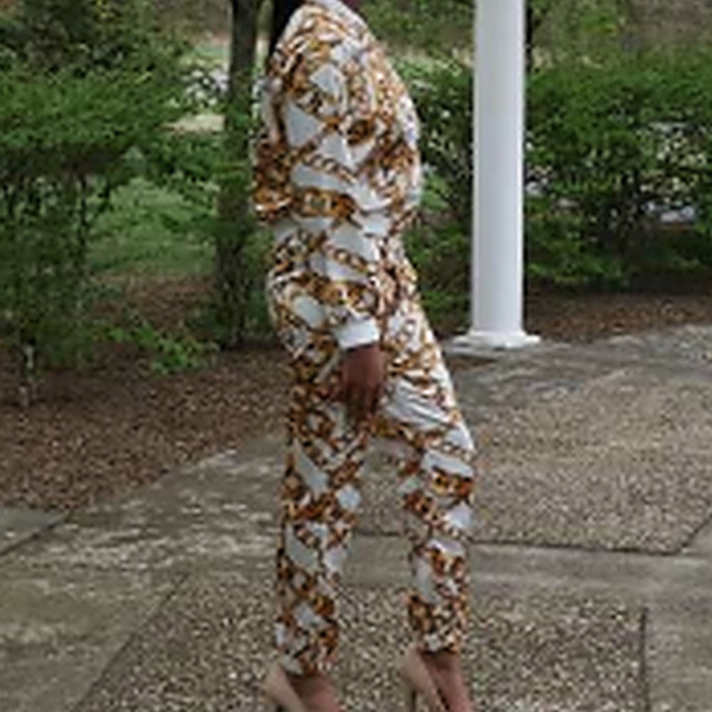 Vintage Chain Track Suit Jogger Set